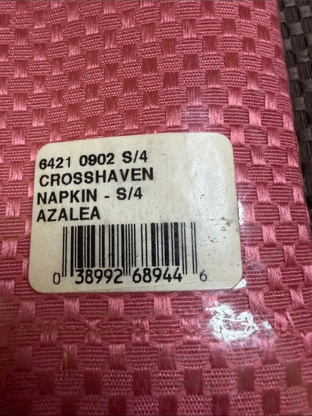 NWT Vintage Waterford Crosshaven Napkins - Azalea Set of Four